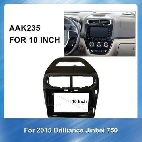2 Din car audio Panel face plate trim Refitting Kit frame for Brilliance Jinbei 750 2015 Car Radio Plastic Fascia Panel frame