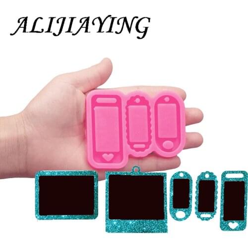 Shiny Key tag Silicone Mold for Keychain Pendant - Resin Crafting Mold - To Make Crafts with Epoxy Jewelry DY0868
