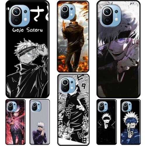 Jujutsu kaisen Gojo satoru For POCO X3 Pro F2 F3 M3 Case For Xiaomi Mi 11 Pro 10T 9T Mi 9 A3 Note 10 Lite Back Cover