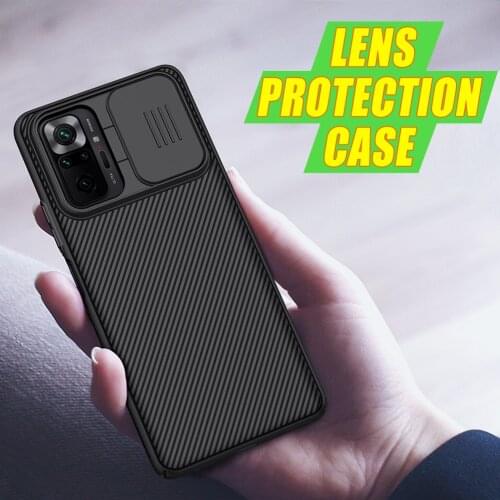 For Redmi Note 10 Pro Poco M3 Pro Redmi Note 10 5G Lens Protection Case NILLKIN CamShield CaseBack Cover For Redmi Note 10S