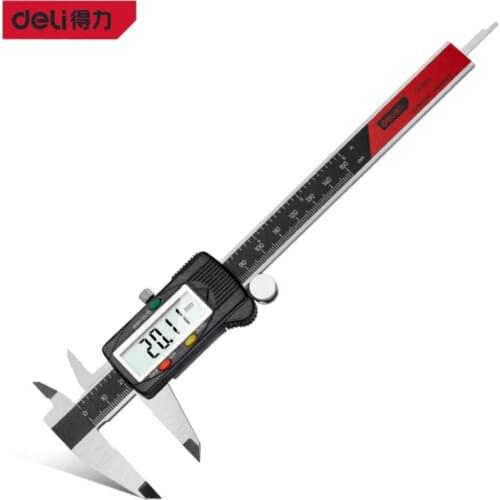 Digital Display Caliper Carbon Fibre Vernier Calipers Plastic Gauge LCD Micrometer Ruler Measuring Tools Instrument 150mm/6in