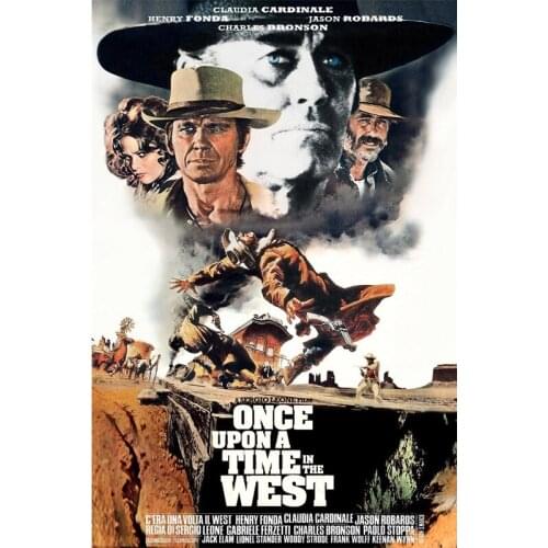 D0814 Once Upon a Time in the West Movie Silk Fabric Poster Art Decor Indoor Painting Gift