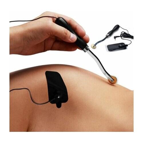 Electric Wartenberg Wheel Electro Shock Metal Needle Roller Penis/Nipple/Clit Stimulator Massage Pad Bdsm Couple Flirt Sex Toys
