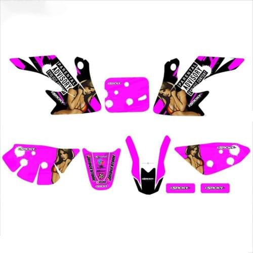 Pink CRF50 Motorcycle Decal Sticker GRAPHICS KITS For Honda CRF 50 XR50 SDG Dirt Pit Bike