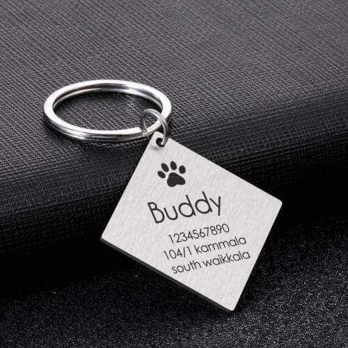 Anti-lost Dog ID Tags Personalized Name Tel Adress Cat Puppy Dog Collar Accessories Custom ID Nameplate Pendant Pet Supplies