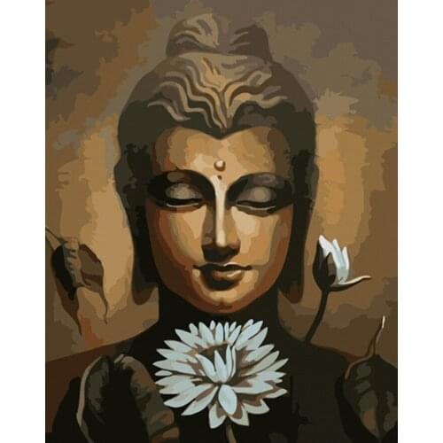 Buddha Religion Full Drill Square Round DIY 5D Diamond Painting Kit Diamond Embroidery Mosaic Cross Stitch Home Decoration