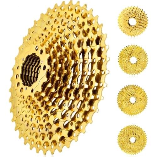 Mountain Bike 9s 10s 11s 12s Gold Cassette 9/10/11/12 Speed Mtb Flywheel Freewheel 11-32 / 36/40/42 / 50t for SRAM