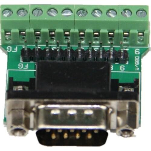 Convert the DB9 connector for the terminal DB9 male transfer terminal blocks with screw