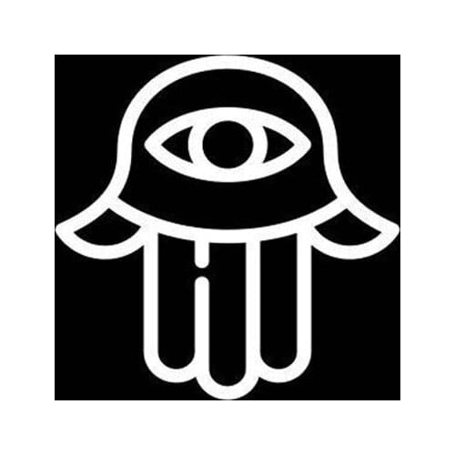 Personality Off Road Hamsa Hand Modeling Sticker Decal PVC Sunscreen Waterproof Decals Car Motorcycle Creativity Styling Decals