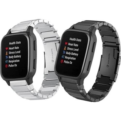 20mm High quality Metal Strap For Garmin Venu Sq Wristband for Garmin Vivoactive 3 & Move 3 Stainless Steel Bracelet Watchbands