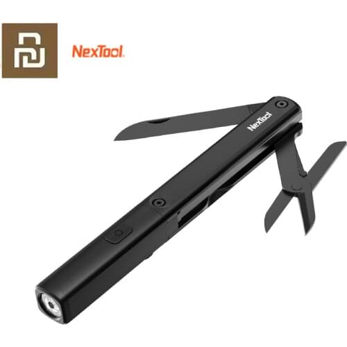 Xiaomi NexTool Multifunctional Pen Tool Flashlight Scissors Knife three-in-one Multifunctional Tool Outdoor Lighting