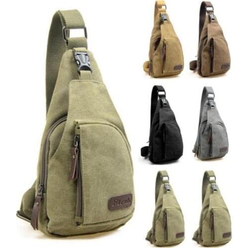 Men Backpacks Sling Bag Chest Cross Body Shoulder Canvas Messenger Travel Hiking Waist Packs Hot Sale Casual Handbags