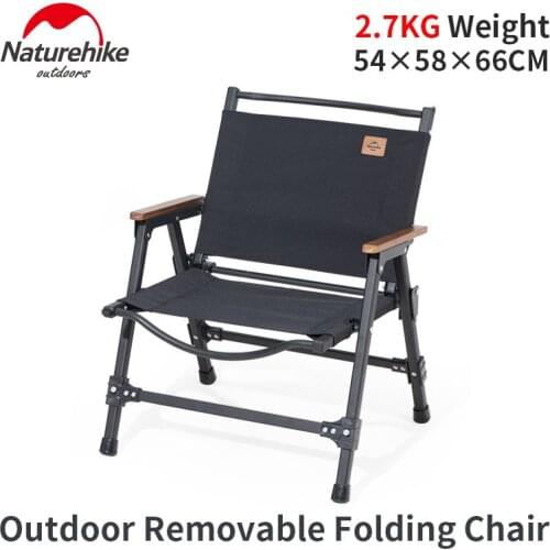 Naturehike Folding Picnic Fishing Chair Ultralight 2.7kg Removable 600D Oxford Cloth Aluminium Alloy Portable Camping Chair