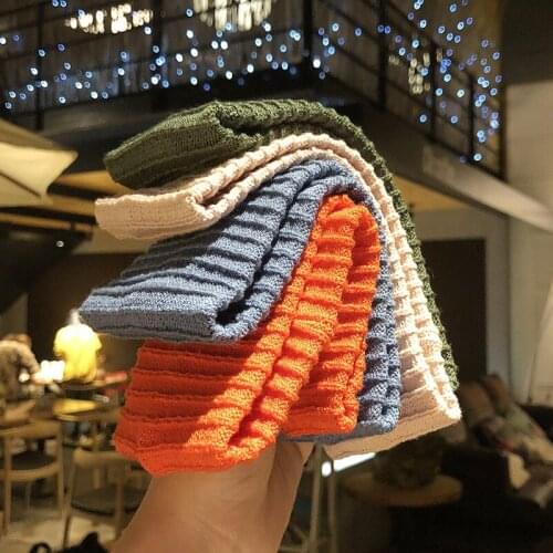 New Retro Wide-brim Elastic Knitted Headband Women European and American Face Wash Headband Solid Color Sports Female Headband