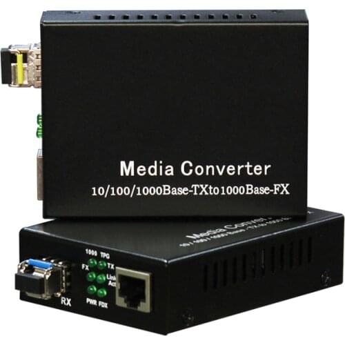 Mini Fiber Optic Transceiver Rj45 Lan Port Multi Mode Single Mode Optional Media Optical Converter LED Stage Rental Event