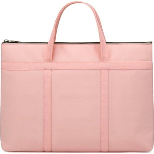 A4 Female briefcase, executive Brief case, book bag, 14 inch laptop, for neutral office 2020