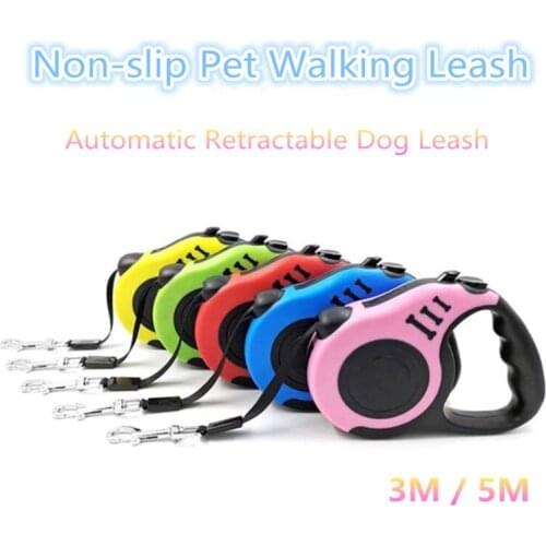 Pet Cat Dog Leash Automatic Retractable Nylon Dog Lead Extending Puppy Walking Running Leads For Small Medium Dogs Pet Supplies