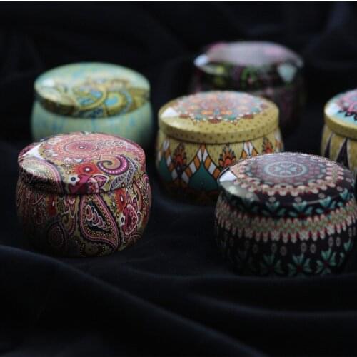 Holiday party candy box horse mouth iron cake box small jar scented tea can small iron box gift bag