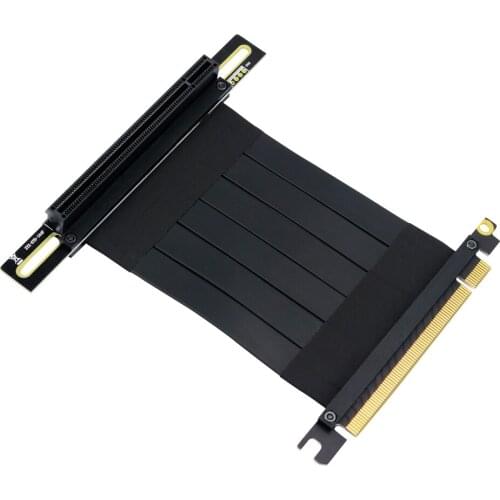 QINDIAN Extender PCIE Riser PCI E 16X Riser Graphics Cable x16 1ft 3ft For Tt itx Case GTX1080TI firepro w7100 radeon pro wx5100