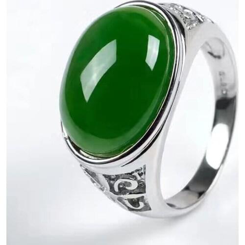 Real And Natural Jasper Ring Man ring Free shipping 925 sterling silver 12*16mm gem For men Fine handworked jewelry