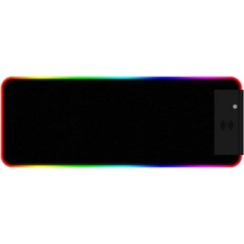 RGB Gaming Mouse Pad, LED Soft Mouse Pad, Anti-Slip Rubber Base, Computer Keyboard Mouse Mat