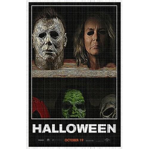 Halloween Movie Art Film Print Silk Poster Home Wall Decor 24x36inch