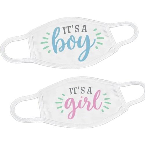 Blue pink it is a Boy Girl mask pregnancy announcement Gender Reveal Baby Shower Party decoration gift present Photo props