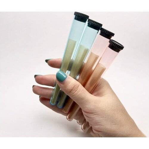 30Pcs/Lot Seal Tobacco Storage Pipe with Child Lock Filler Cones Plastic Cover Joint Doob Tube Tubes Store Weed Smoking Pipe