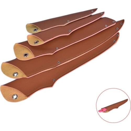 1pc Pocket Tool Portable Fruit Knife Multi-purpose Knife Cover Universal PU Knife Sheath Leather Sheath With Waist Belt Buckle