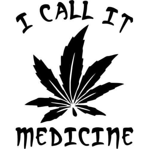 [WZH142]WEED I CALL IT MEDICINE Vinyl Decal Car-styling Car Sticker Motorcycle sticker