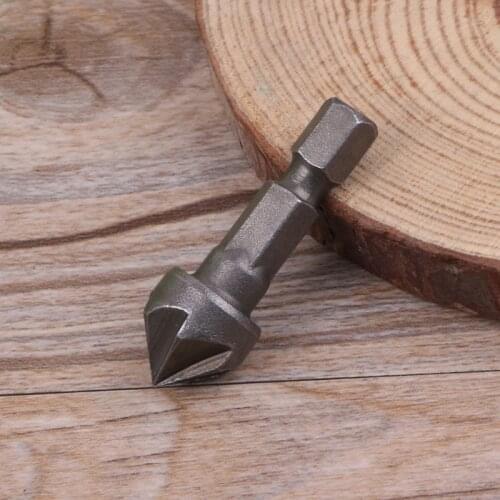 6 Flute Countersink Drill Bit 90 Degree Point Angle Chamfer Cutting Woodworking Tool Drop Ship