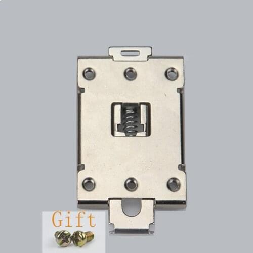 1PCS single phase SSR 40DA 25DA AA DD 35MM DIN rail fixed solid state relay clip clamp with 2 mounting screws