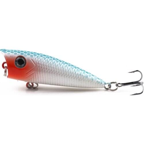 1PC Popper Fishing Lure Crankbait 5.5cm 6g Artificial Hard Crank Bait Bass Pesca Wobblers Japan Topwater Minnow Isca Lure Tackle