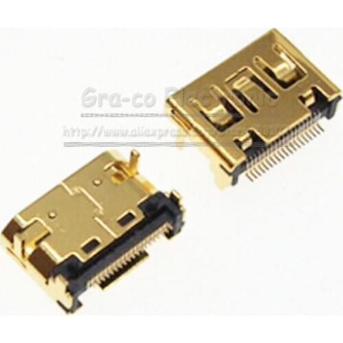10pcs Gold plating 19Pin HDMI Female Socket C Type Mini HDMI Jack