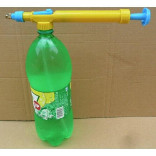 2PCS Portable Sprayer Coke Bottle Manual Push-pull Pressure Spray Nozzle Mini Watering Can Head For Home Gardening Tools