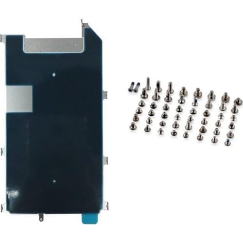 3pcs/set full set screws + LCD Screen Back Metal Plate Shield with Heat Dissipation Preinstalled for IPhone 6s 6s Plus