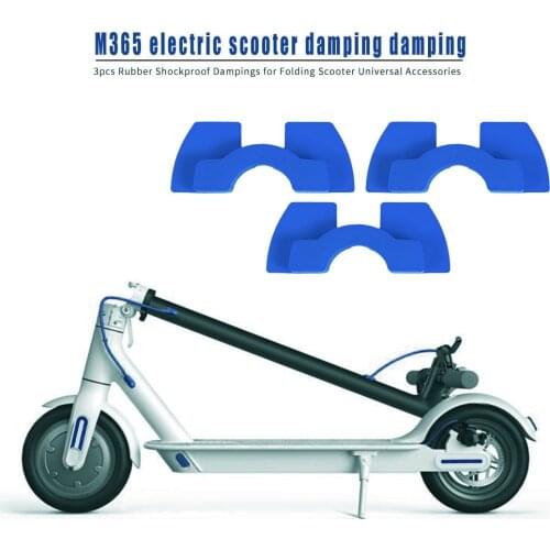 3pcs Rubber Shock Absorb Front Fork Damping Pad for M365 Electric Scooter Bicycle Spoke Tool Cycling Accessories