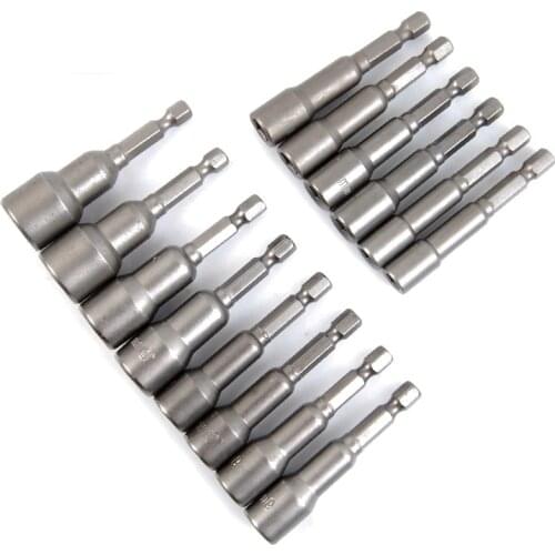 7 pcs per set six angle magnetic sleeve screwdriver wrench accessories pneumatic electric screwdriver head self drilling group