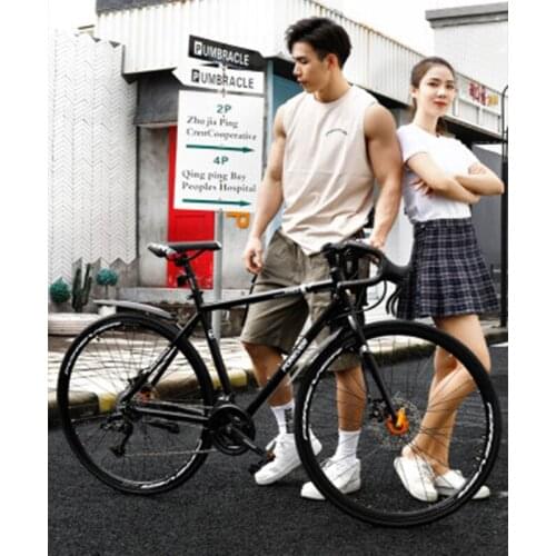 700C Entry-level Straight Handlebar Bike Male Racing Windbreaking Road Racing Ultra-light Variable Speed Bicycle