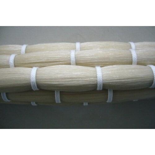 White natural horse tail hair bow hair 78-80cm 500grams, musical instrument bow wool
