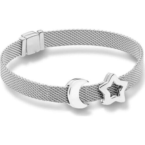 GChic Star and Moon Clip Bead Bracelet Set Fit Bracelet Fit Original Reflexions Bracelet Charms Femme Jewelry Pulseras