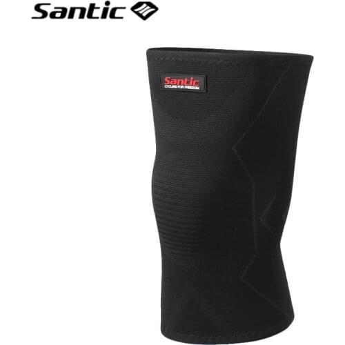 Santic Cycling Leg Warmers Men Women Knee Protector 1 Piece High Elasticity Knee Sleeve Hiking Climbing Sports Safety Rodilleras