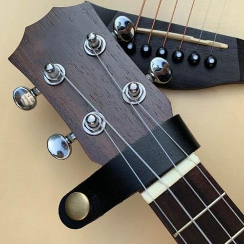 Leather Strap Holder Button Safe Lock Electric Guitar Belts Music Lovers Playing Accessories for Bass Ukulele