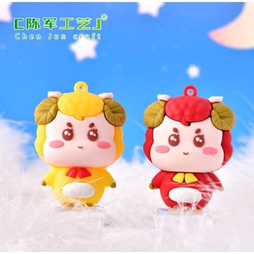 ZOCDOU 1 Piece Cute Lamb Small Statue Little Figurine Crafts Figure Ornament Miniatures
