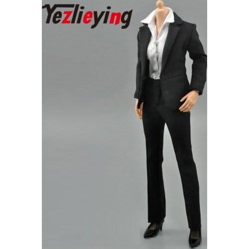 Womens Business Business Office Pants Set 1:6 Proportion Clothes Clothes 12 "Phicen Collectible Action Figure