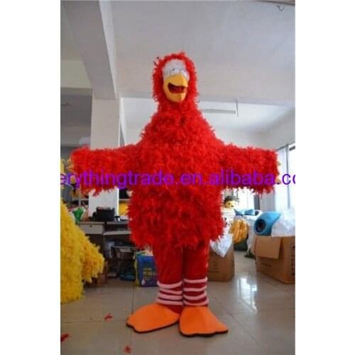 New arrival Cute Cartoon Character New Red Adult Suit Size Big Bird Sesame Street Mascot Cartoon Costume