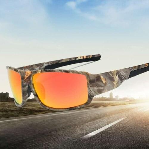 New Camouflage Polarizing Cycling Glasses Outdoor Sports Sunglasses Bicycle Windproof Riding Sunglasses