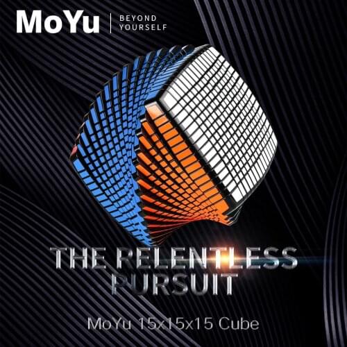 Original MOYU 15 Layers MoYu 15x15x15 Cube Black 120mm Speed Magic Puzzle 15x15 Educational Cubo magico Toys on Promotion