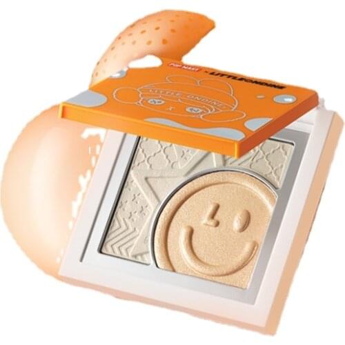 TT Little Aoting Night Travel Highlight Powder 06 Joint Name Limited New Color Brightening Two-Color Smiley Face Highlight