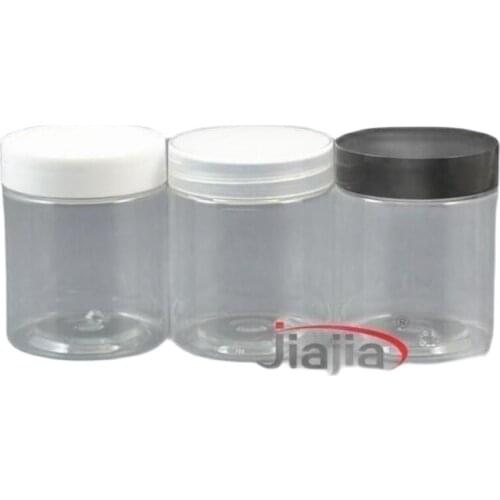 80ml Empty Container for Styling Gel Hair Wax 80g Cream Jar PET Packaging.80g clear PET Jar with black/clear/white PP lid